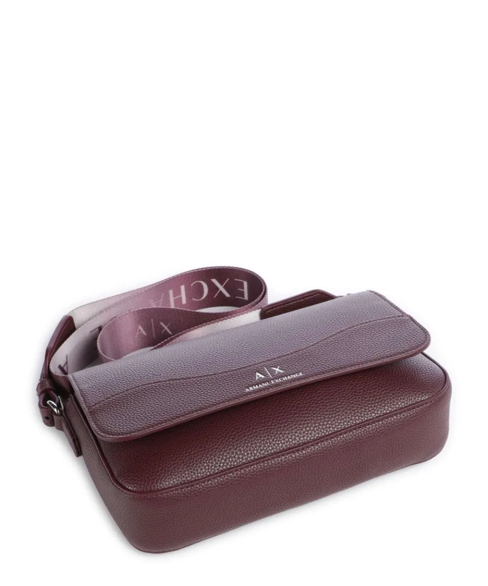 Wave Crossbody bag imitation leather wine