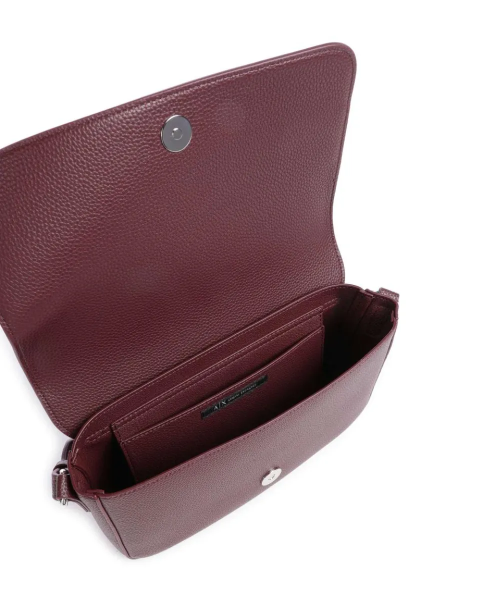 Wave Crossbody bag imitation leather wine