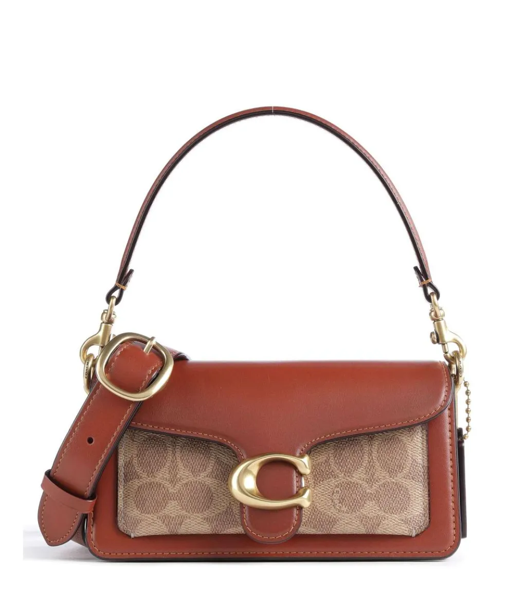 Tabby 20 Crossbody bag grained leather brown