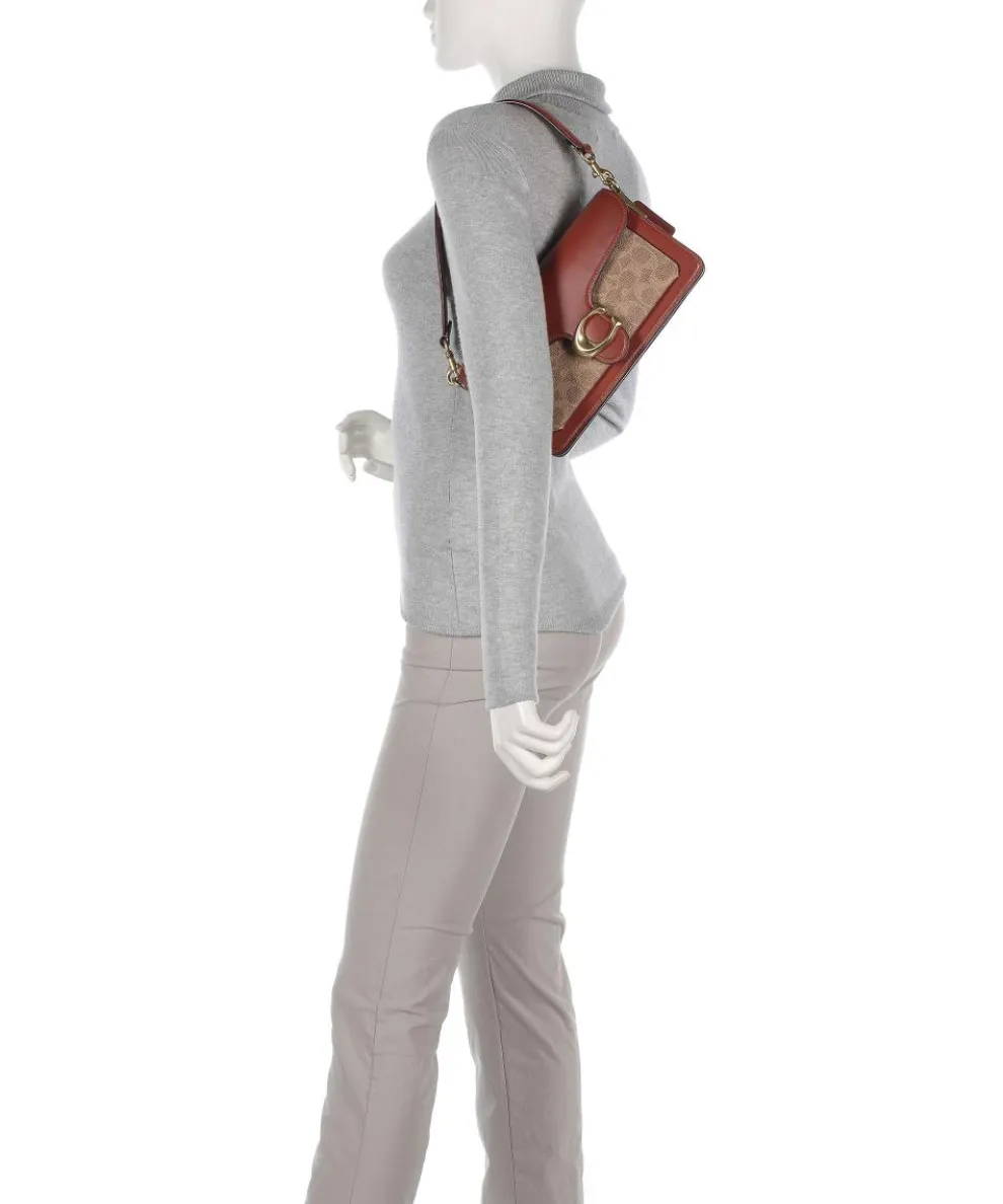 Tabby 26 Shoulder bag canvas, calfskin brown/beige