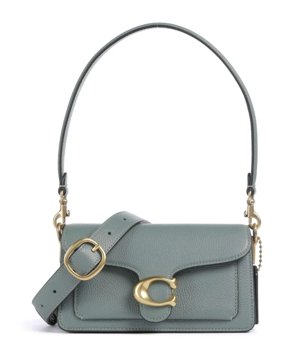 Tabby 20 Shoulder bag grained cow leather greygreen