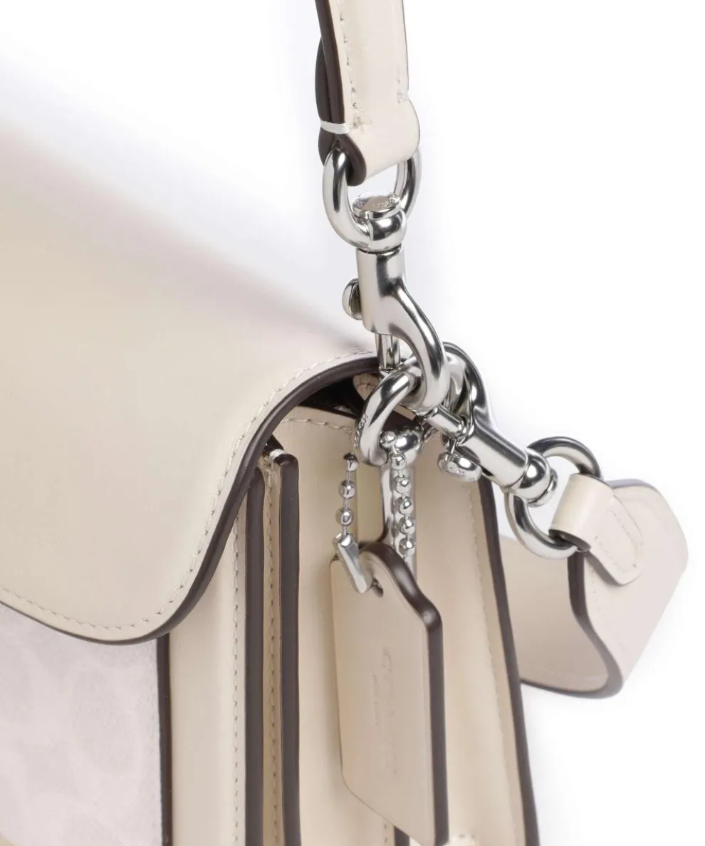 Tabby 26 Shoulder bag canvas, calfskin cream