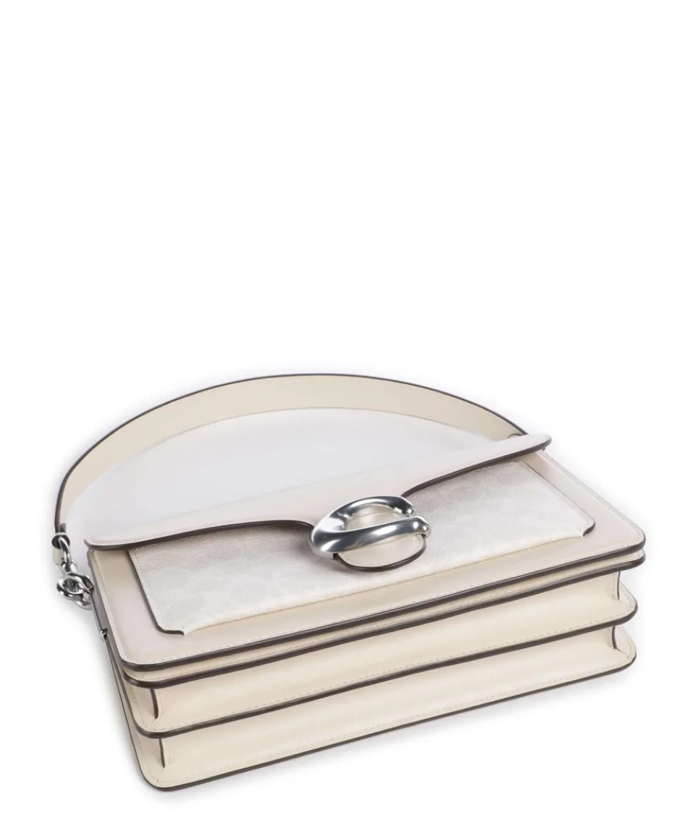 Tabby 26 Shoulder bag canvas, calfskin cream