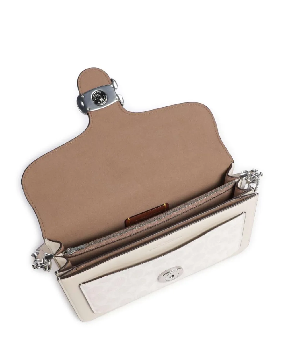 Tabby 26 Shoulder bag canvas, calfskin cream