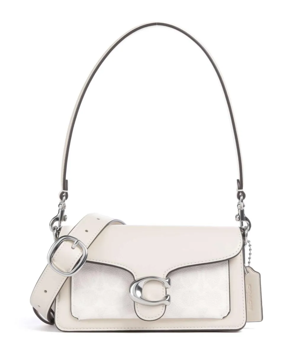 Tabby 20 Shoulder bag fine grain cow leather, canvas cream