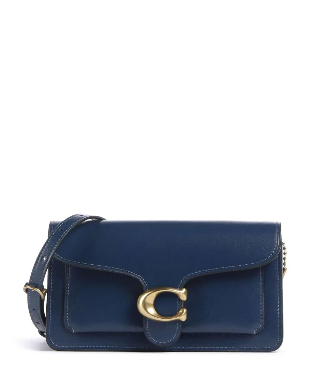 Tabby Chain Crossbody bag fine grain cow leather dark blue
