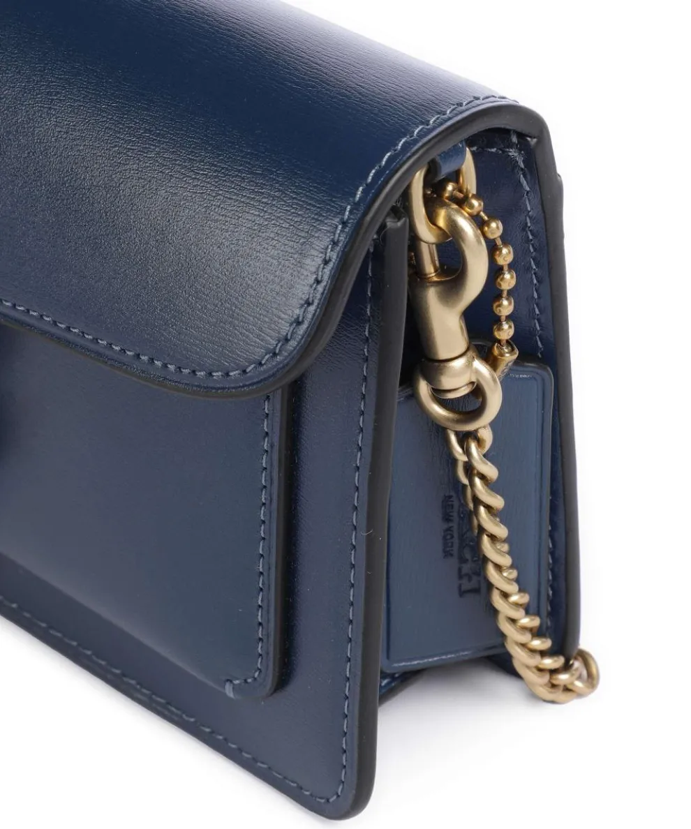 Tabby Chain Crossbody bag fine grain cow leather dark blue