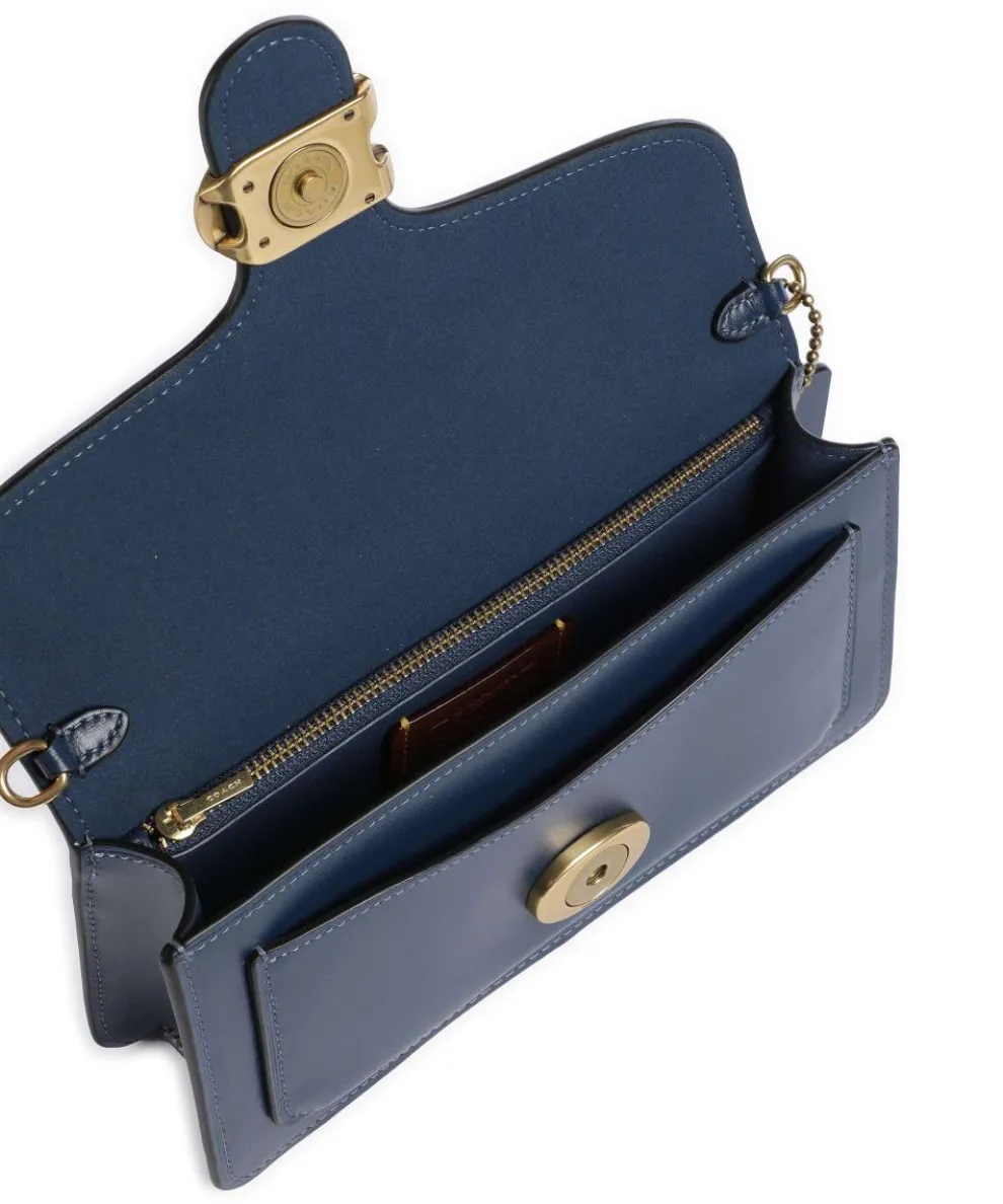 Tabby Chain Crossbody bag fine grain cow leather dark blue