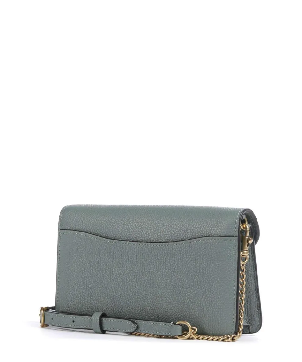 Tabby Chain Crossbody bag grained leather greygreen