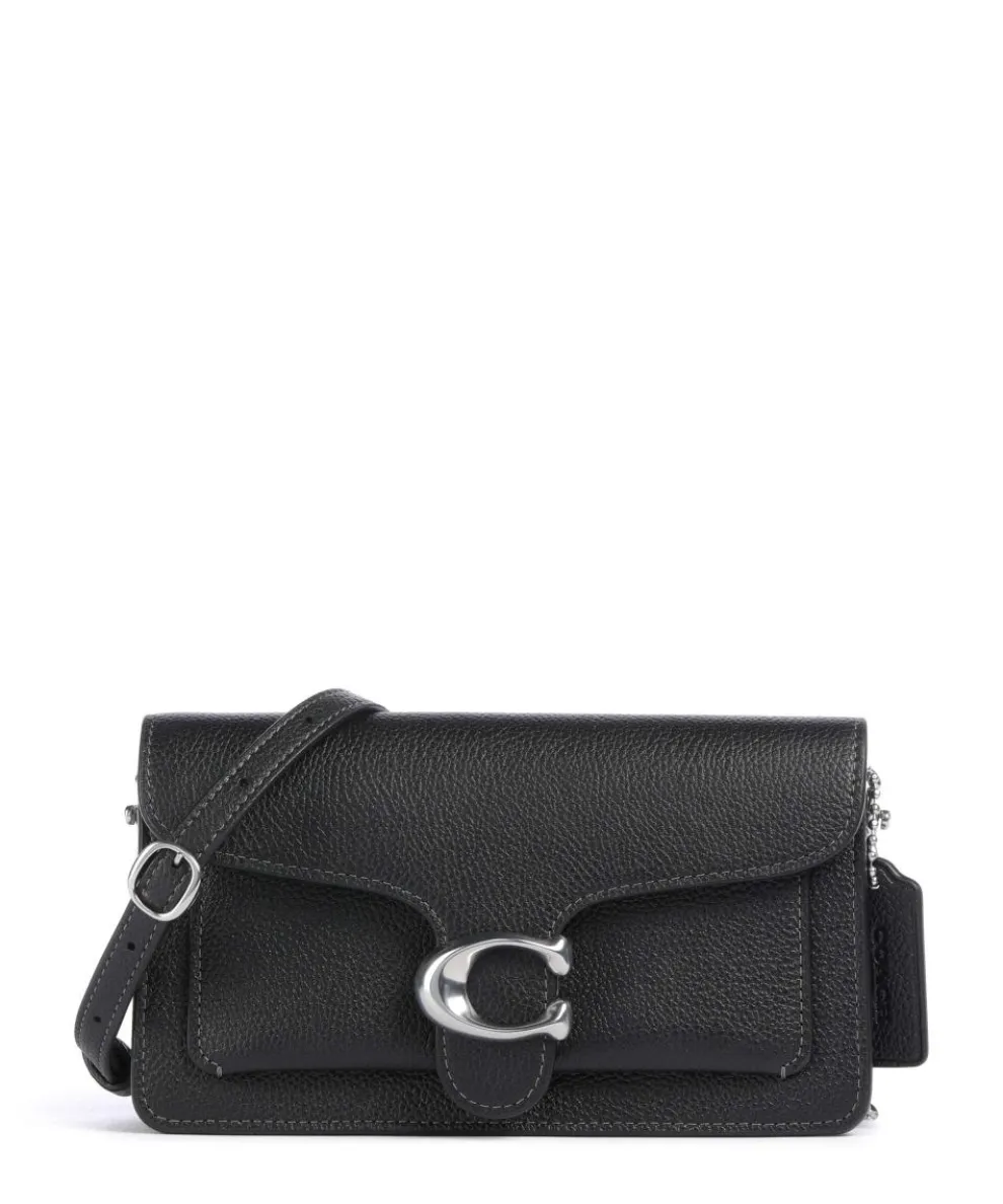 Tabby Chain Crossbody bag grained leather black