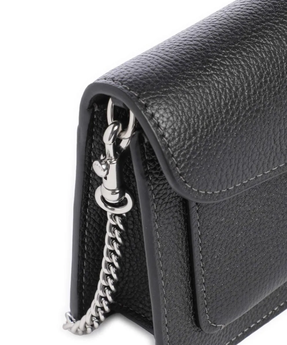 Tabby Chain Crossbody bag grained leather black