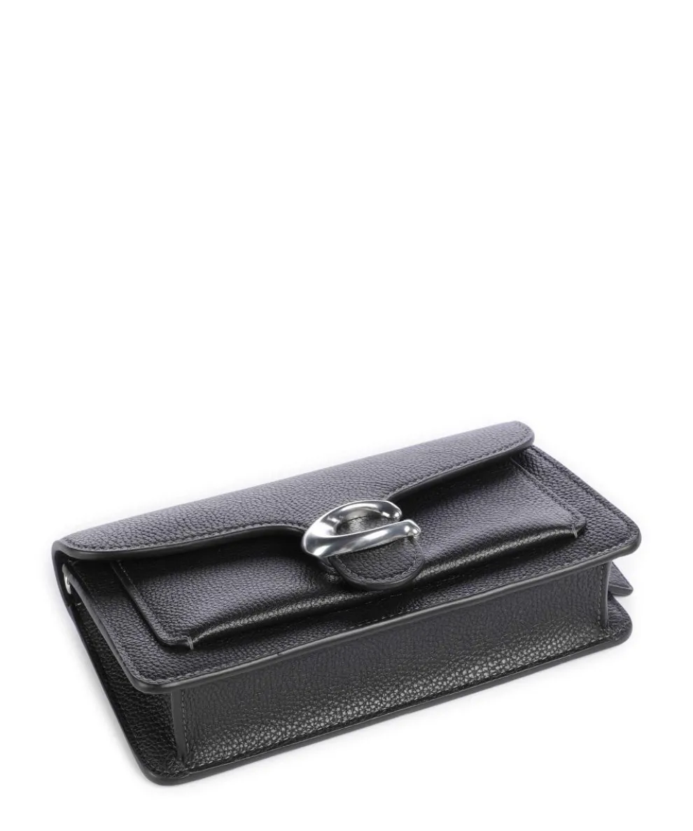 Tabby Chain Crossbody bag grained leather black