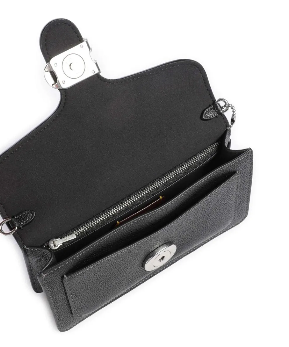 Tabby Chain Crossbody bag grained leather black