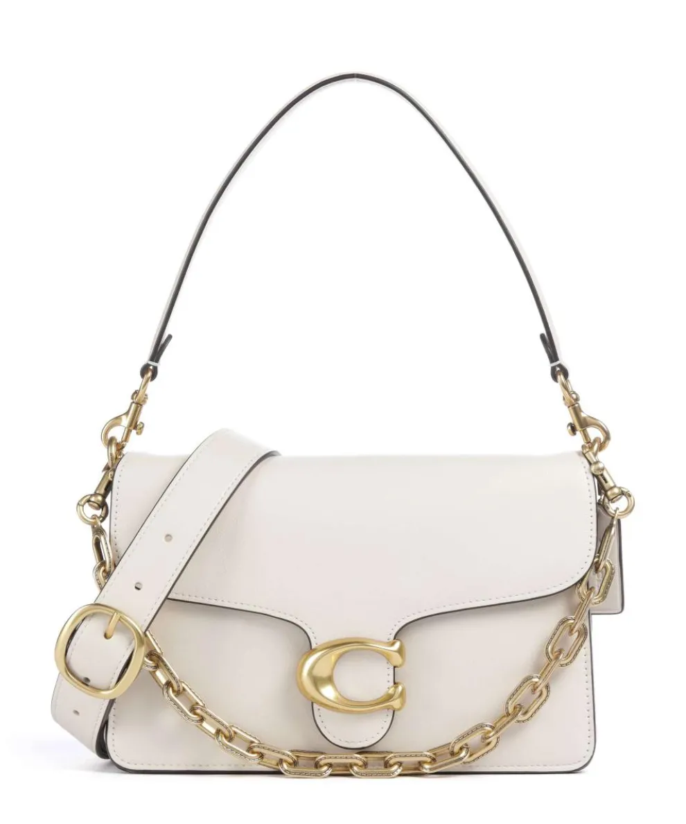 Tabby Soft Chain Shoulder bag fine grain leather ivory