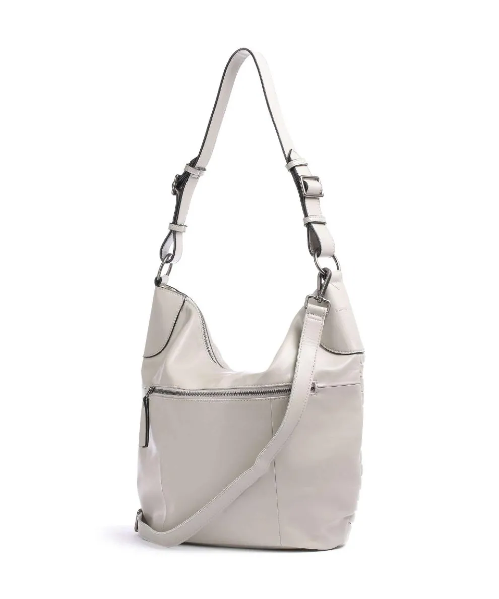 Tabily Hobo bag fine grain leather beige/yellow