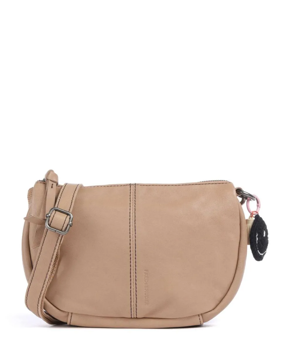 Take A Smile Crossbody bag sheepskin leather light brown