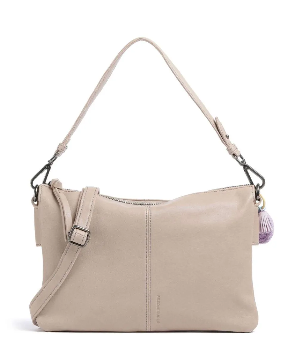 Take A Smile Shoulder bag sheepskin leather beige