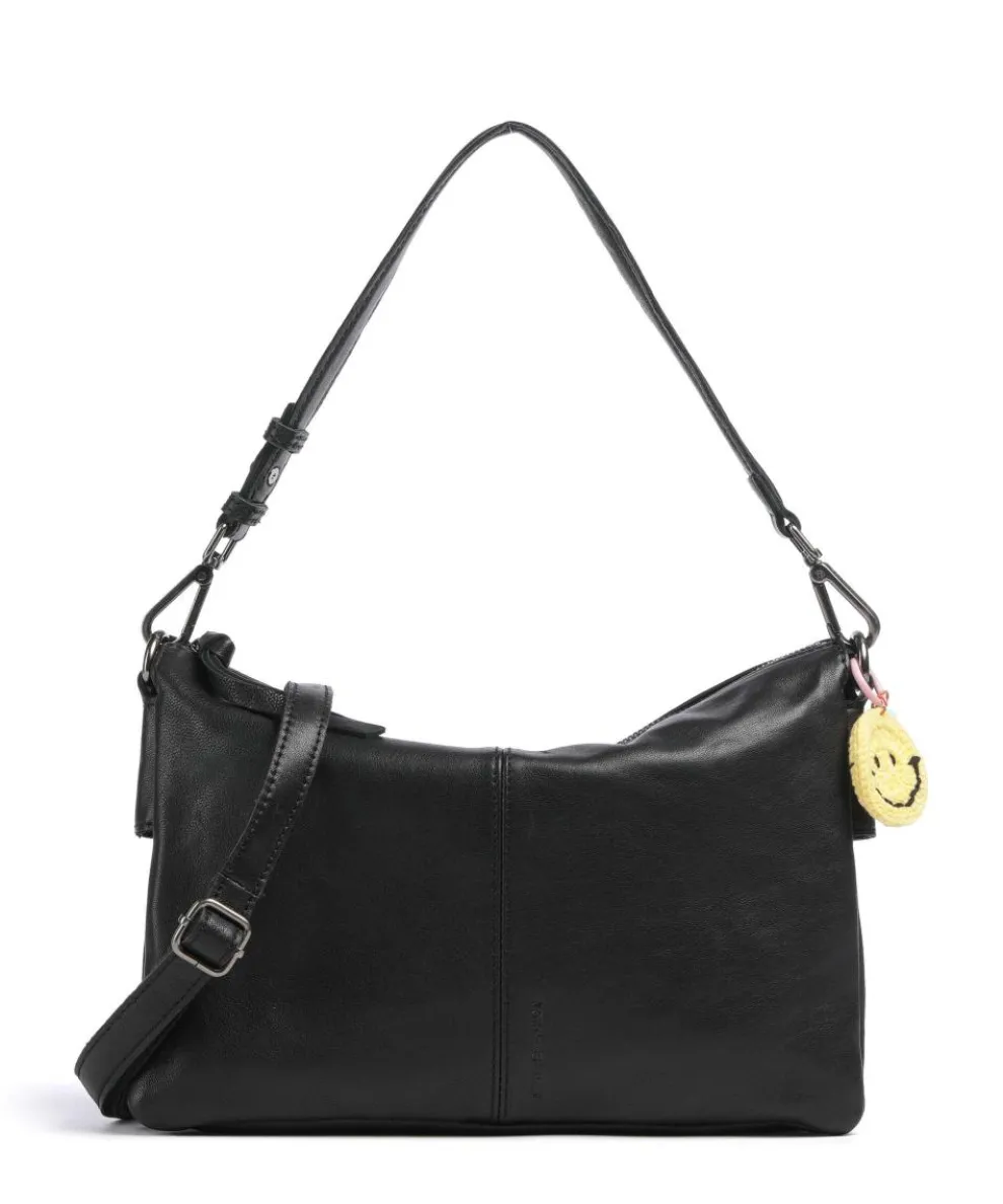 Take A Smile Shoulder bag sheepskin leather black