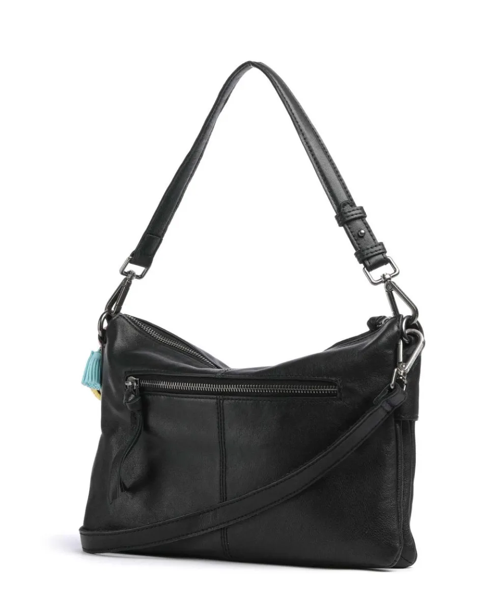 Take A Smile Shoulder bag sheepskin leather black