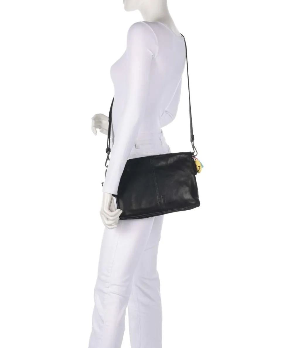 Take A Smile Shoulder bag sheepskin leather black