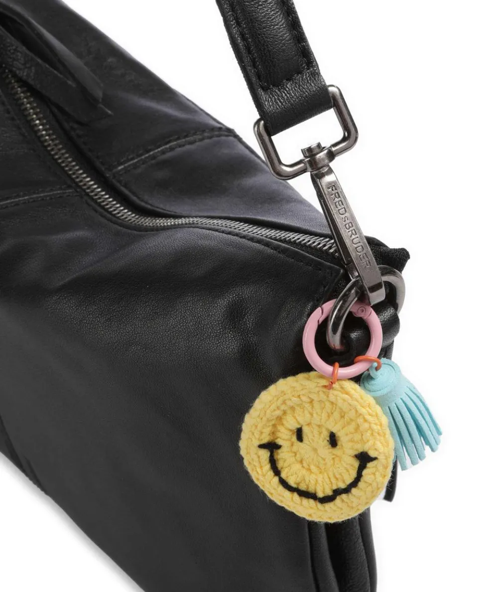 Take A Smile Shoulder bag sheepskin leather black