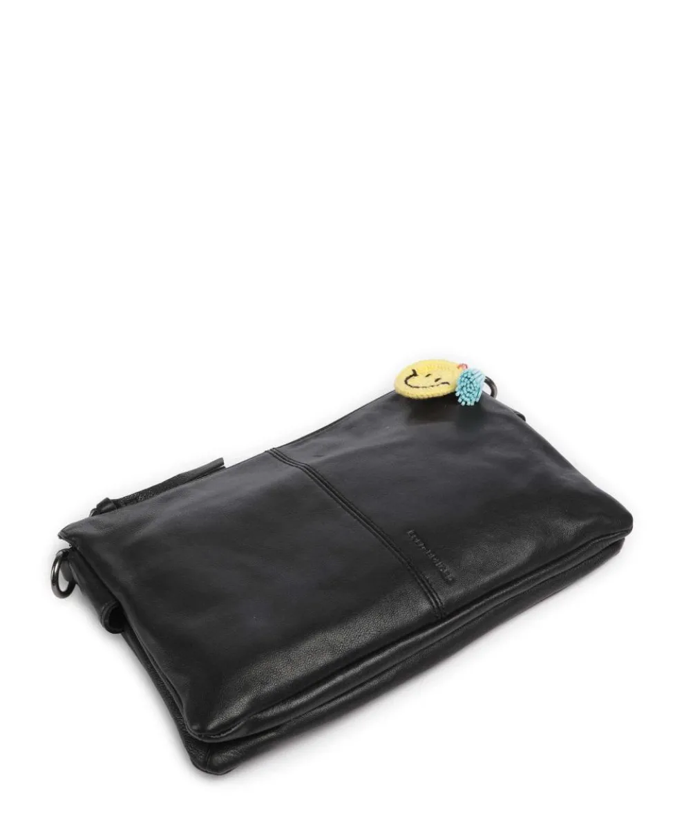 Take A Smile Shoulder bag sheepskin leather black
