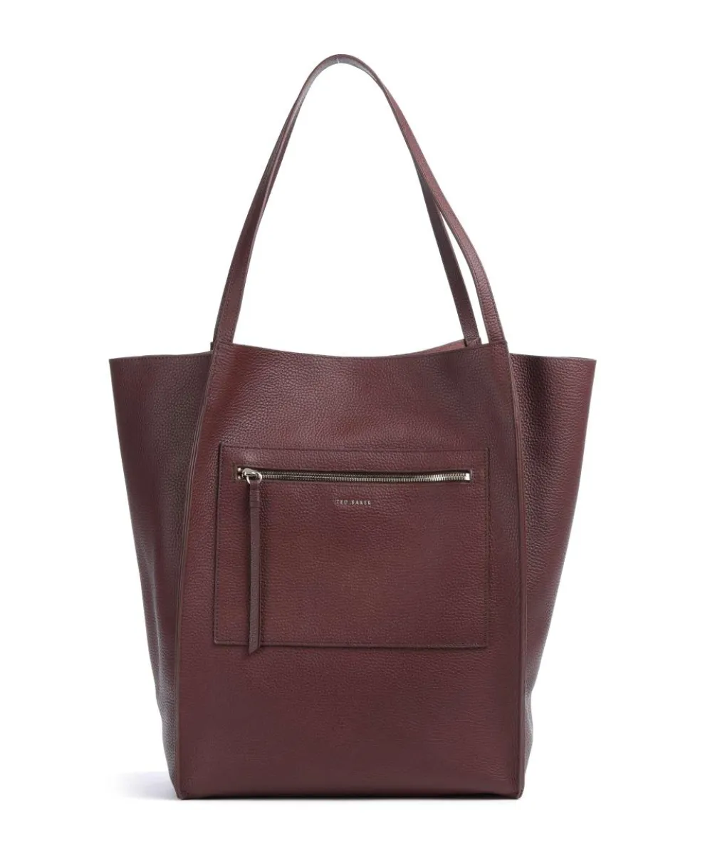 Tammila Tote bag grained cow leather bordeaux red