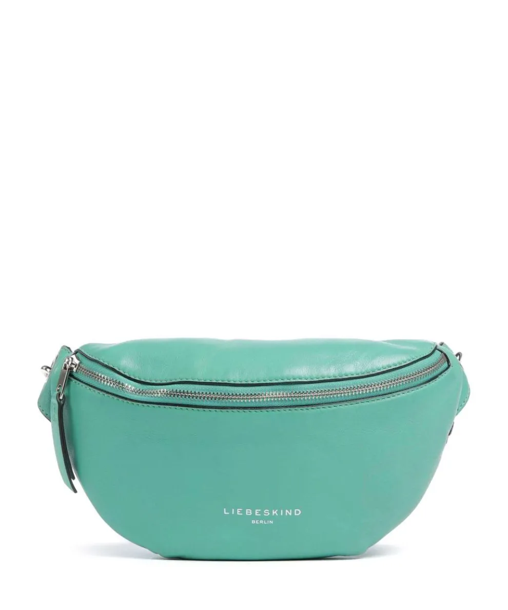 Tavia Sheep Natural Fanny pack grained leather green