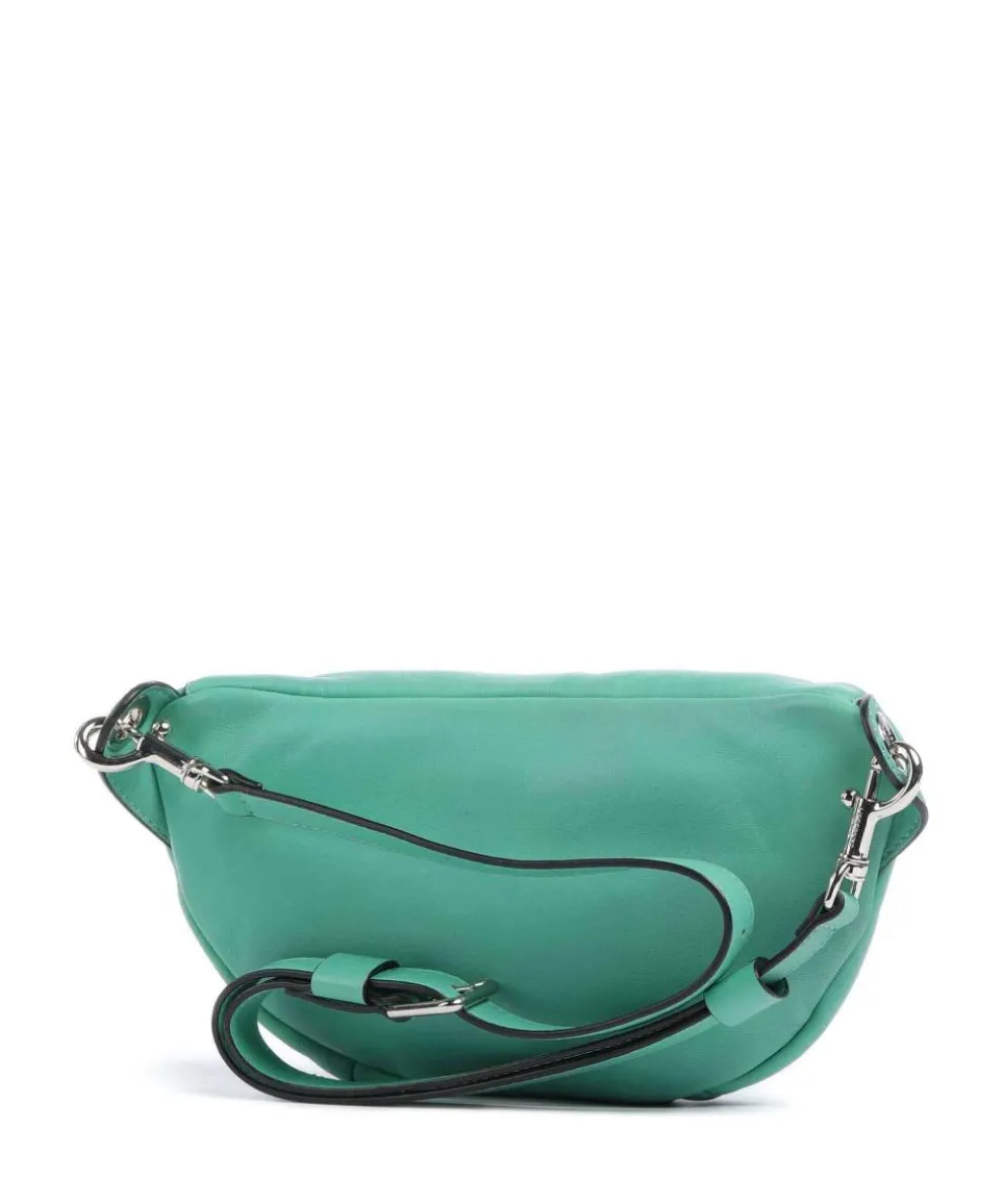 Tavia Sheep Natural Fanny pack grained leather green