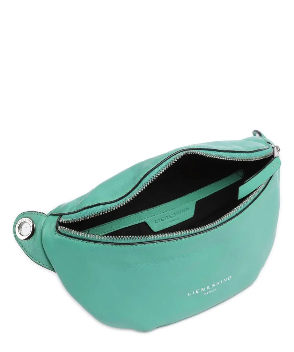 Tavia Sheep Natural Fanny pack grained leather green