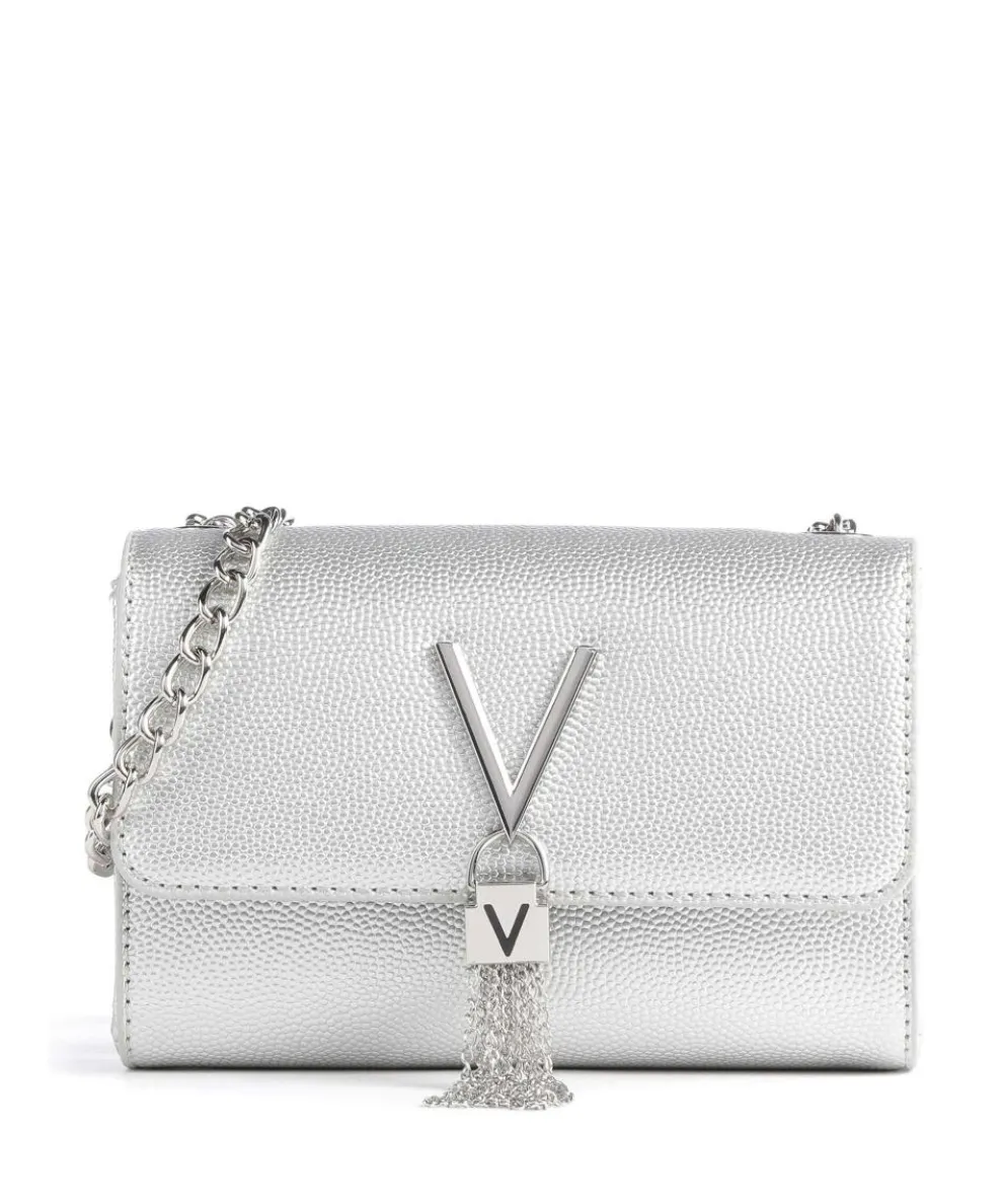 Divina Crossbody bag imitation leather silver