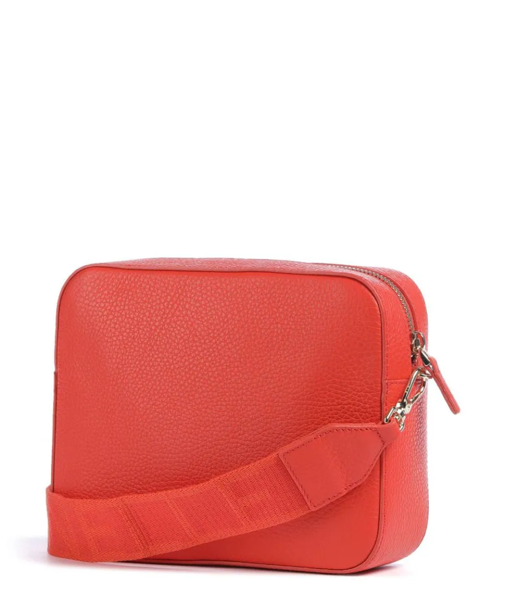 Tebe Crossbody bag grained leather orange