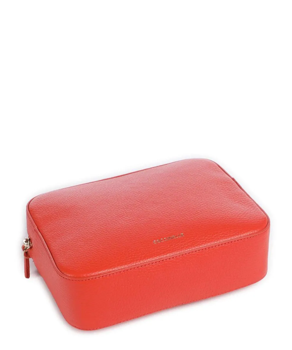 Tebe Crossbody bag grained leather orange