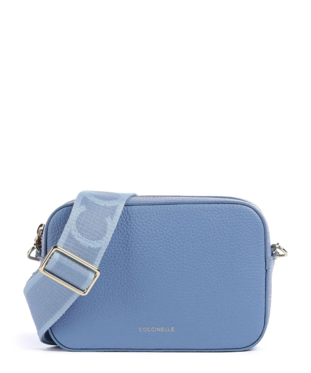 Tebe Crossbody bag grained leather blue