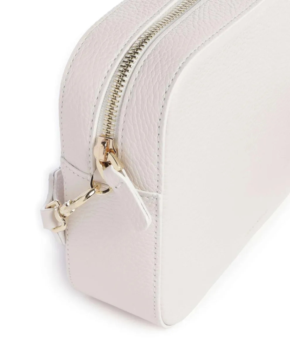 Tebe Crossbody bag grained leather white