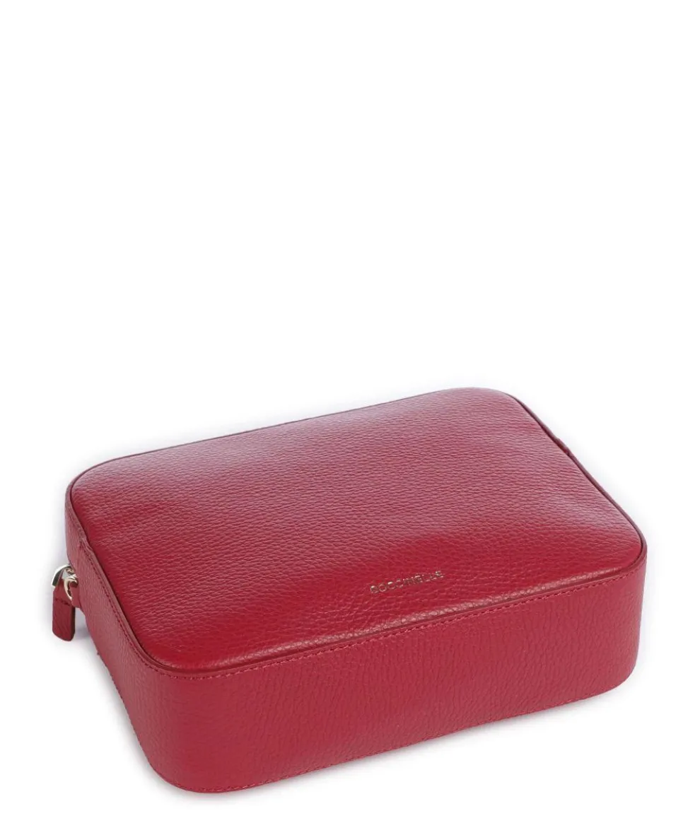 Tebe Crossbody bag grained leather red