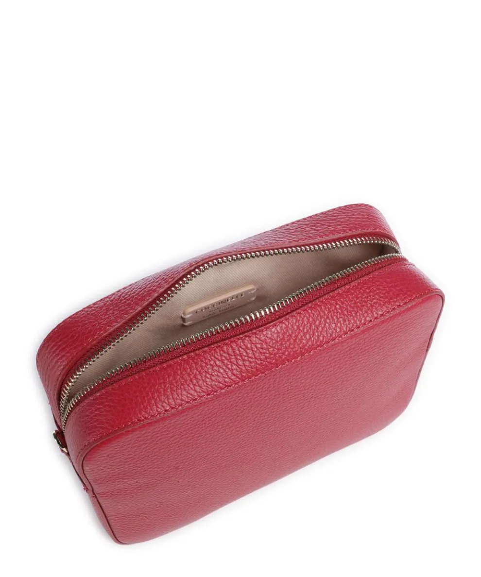 Tebe Crossbody bag grained leather red