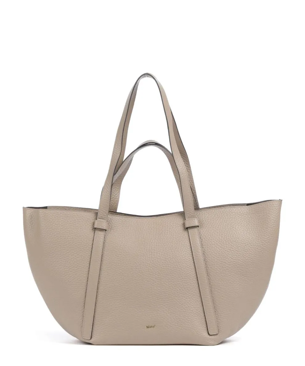 Tekla Cosmo Large Tote bag grained leather beige