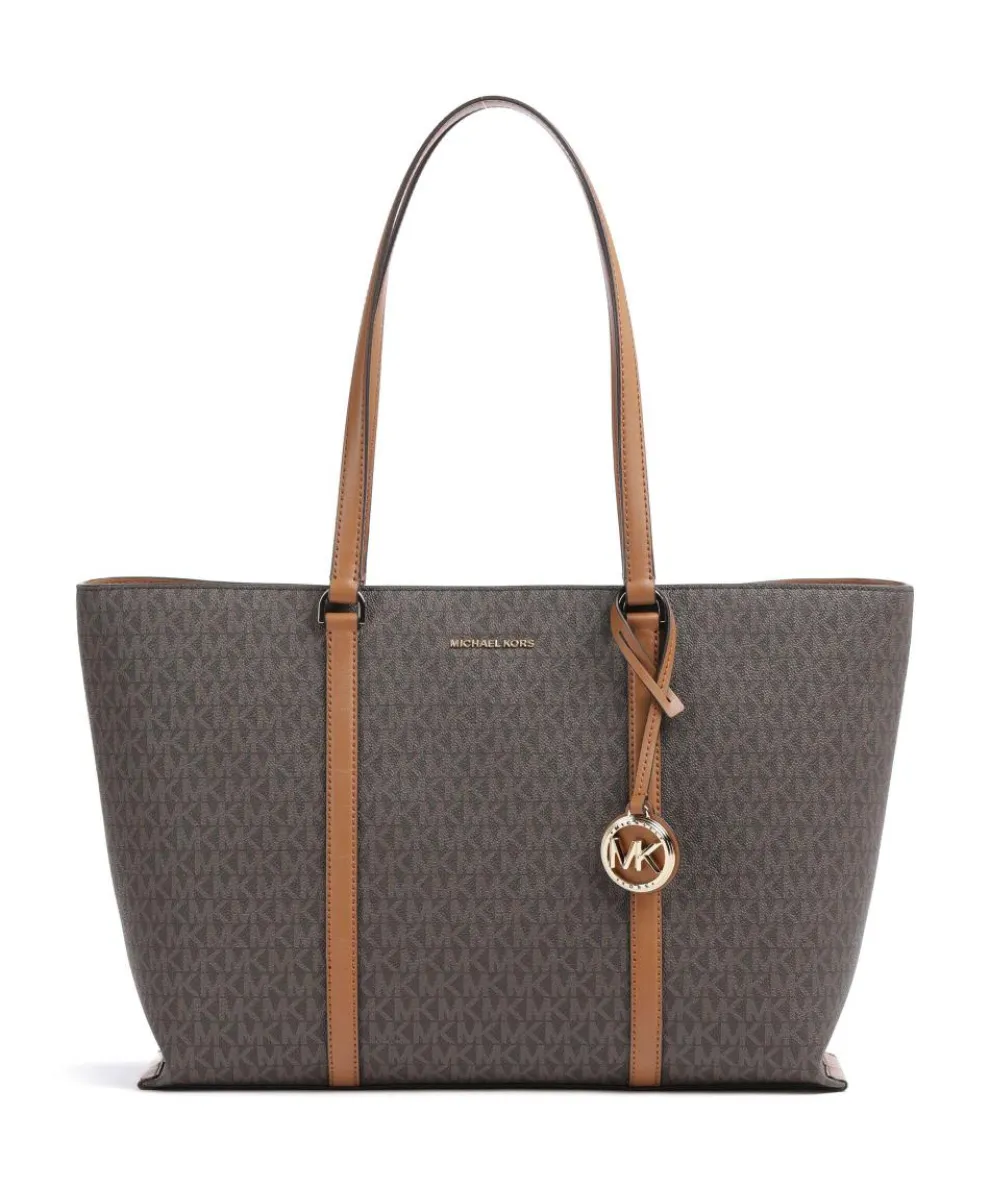 Temple Tote bag canvas dark brown