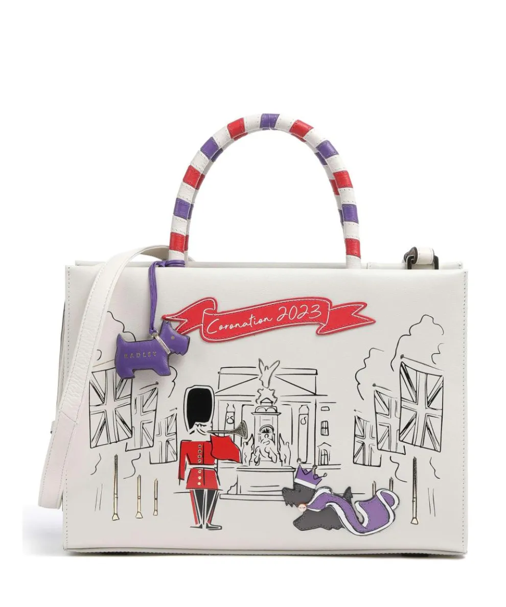 The Coronation Handbag fine grain leather ivory