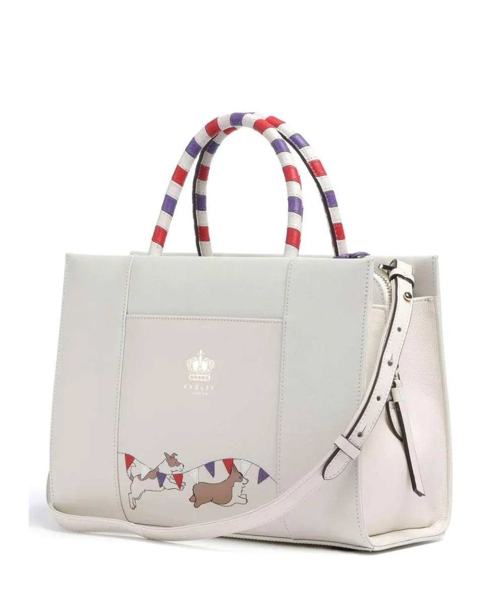 The Coronation Handbag fine grain leather ivory