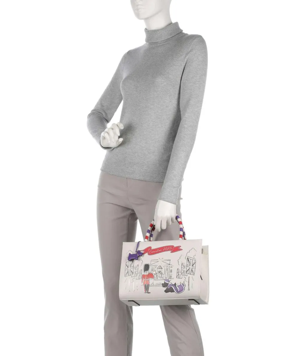 The Coronation Handbag fine grain leather ivory