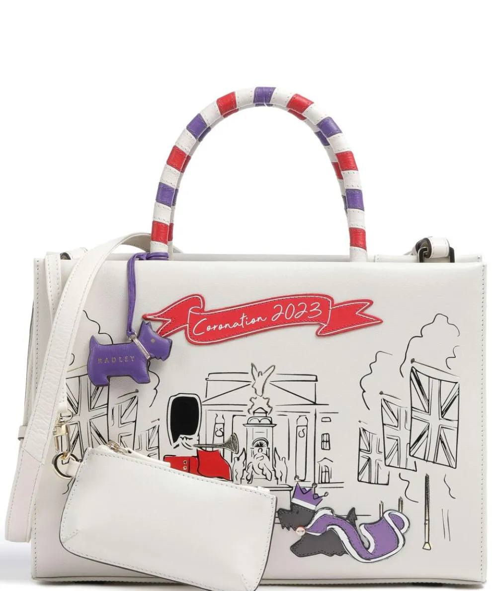 The Coronation Handbag fine grain leather ivory