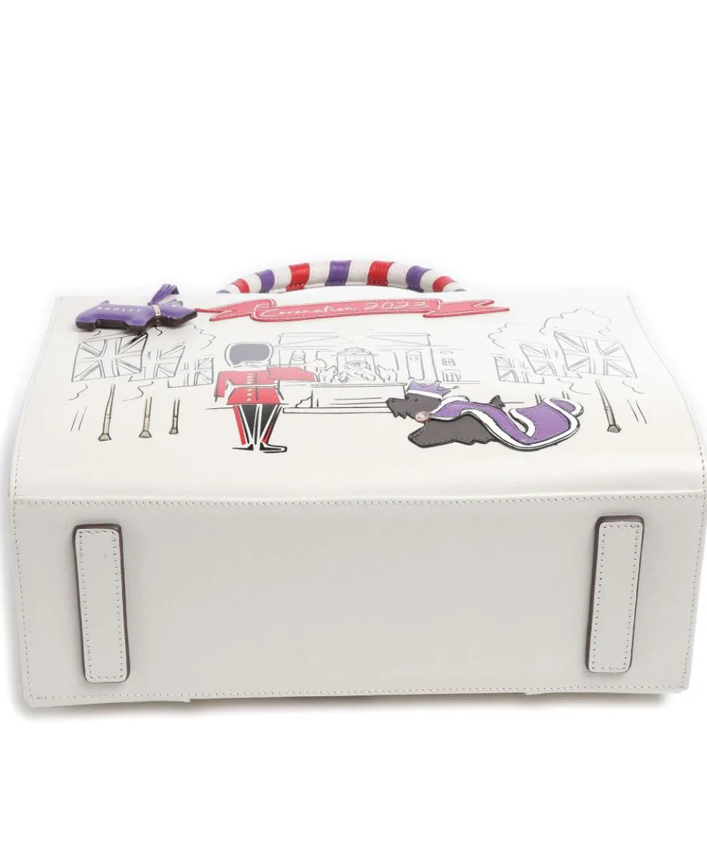 The Coronation Handbag fine grain leather ivory