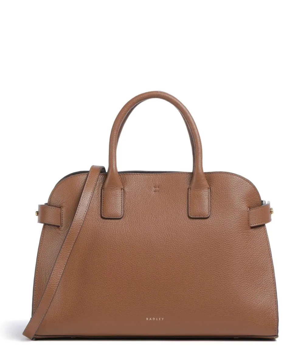The Rathbone Handbag grained cow leather brown
