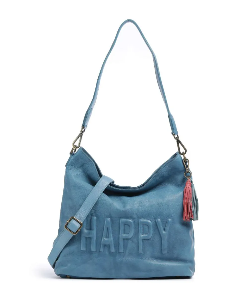 Paoliweg 2 Shoulder bag grained leather blue