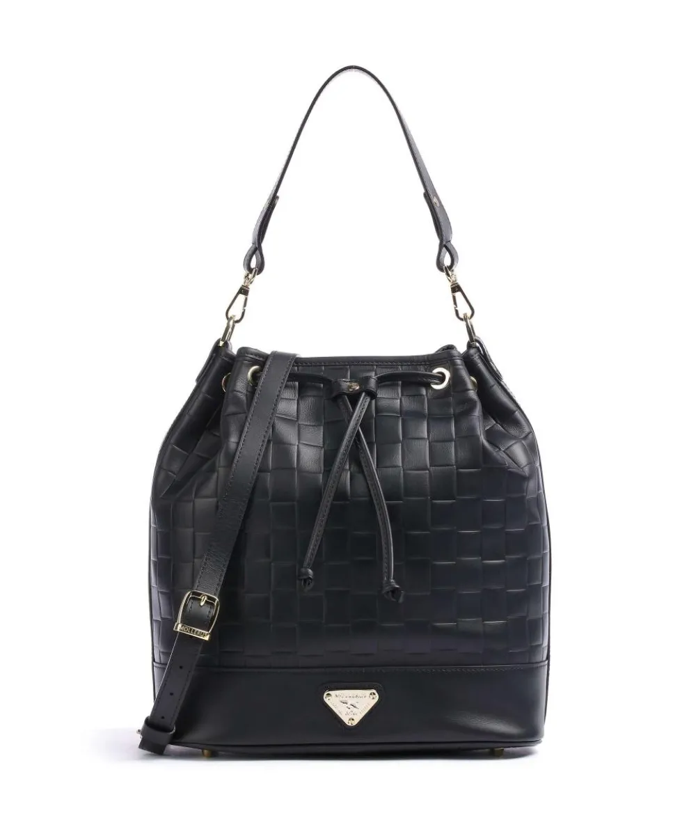 Tile Niesen Bucket bag softly grained calfskin black