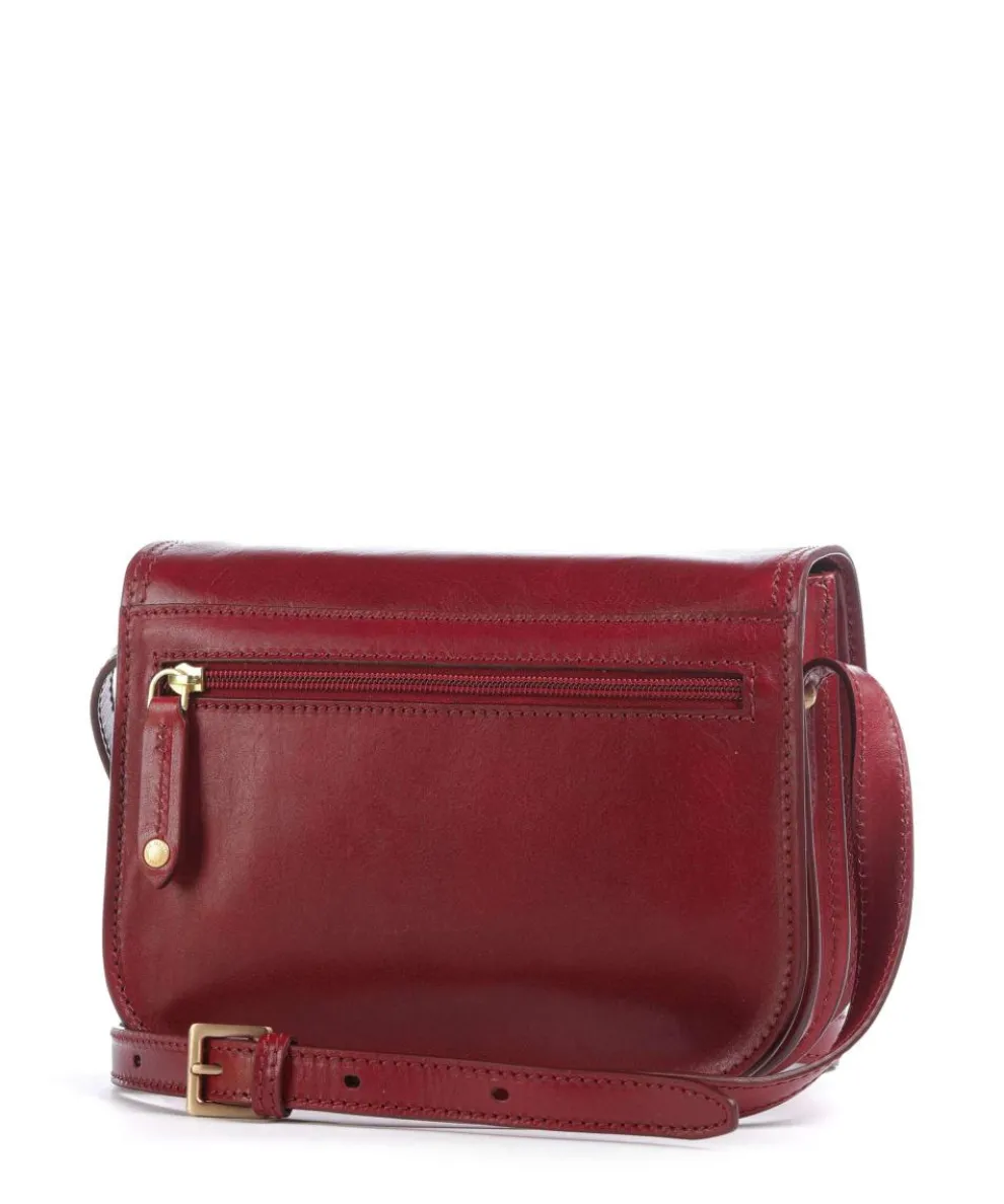 Story Donna Crossbody bag fine grain leather dark red