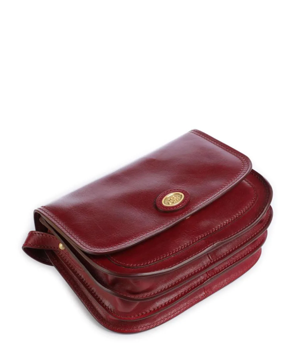 Story Donna Crossbody bag fine grain leather dark red