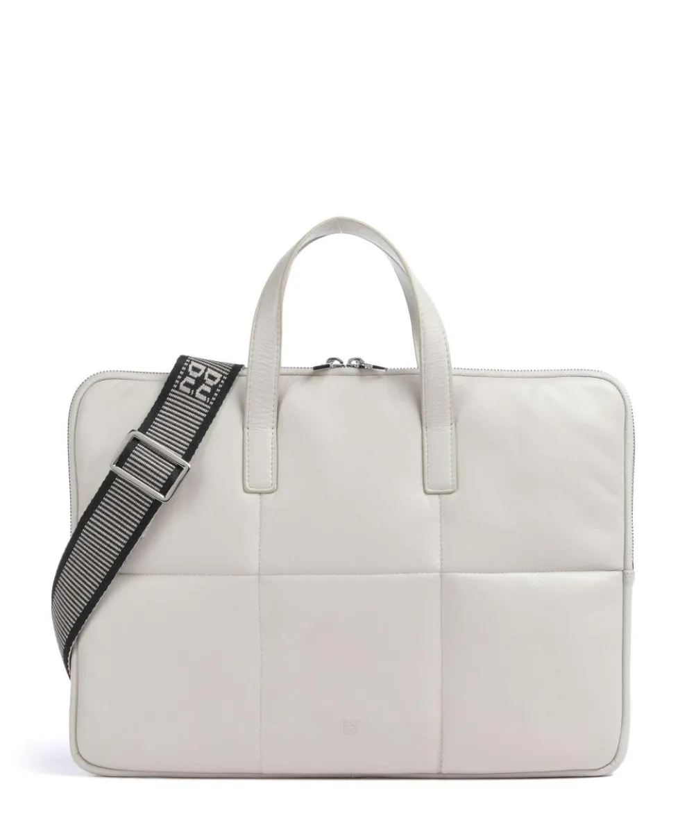 Togean Briefcase 13″ fine grain leather light grey